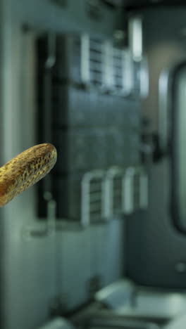 a close up of a loaf of bread