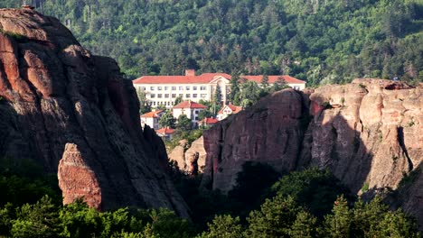 rocks buildings time lapse 4k