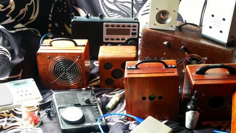 Collection of spirit and ghost box electronic EVP investigation communication equipment