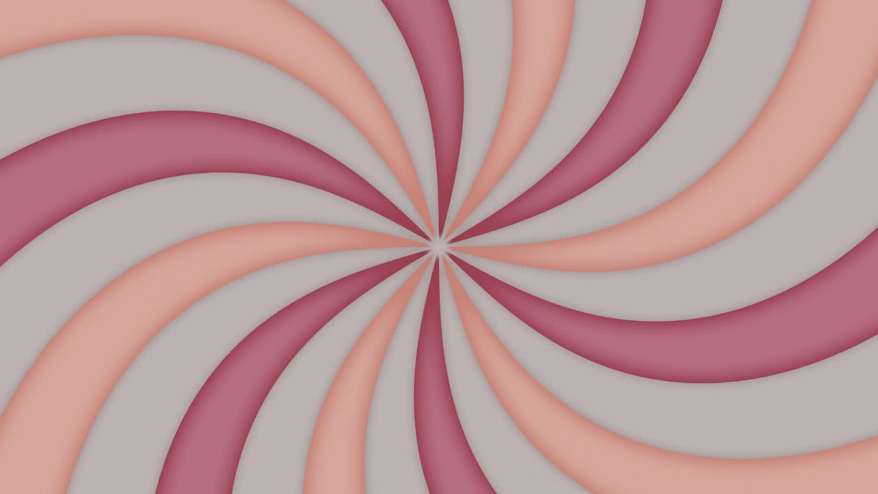 las líneas radiales grises y rosas de la curva giran sobre un fondo superficial.