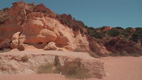 beach cliffs in albufeira portugal