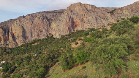 beautiful aerial view of andalusia , south of spain landscape