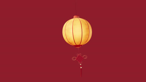 chinese ancient lantern with alpha channel, 3d rendering.