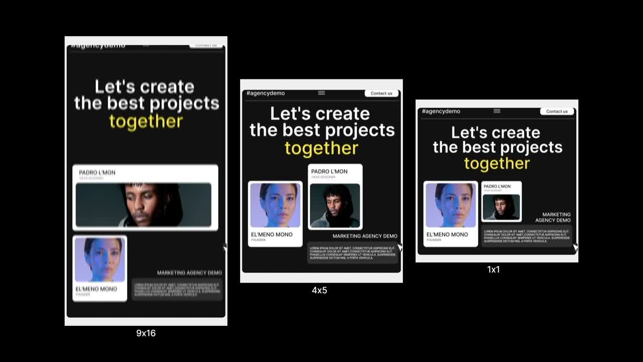 Advertising layouts