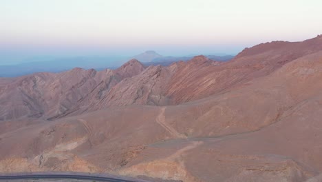 aerial shot of the amazing landscapes of eilat mountains in israel