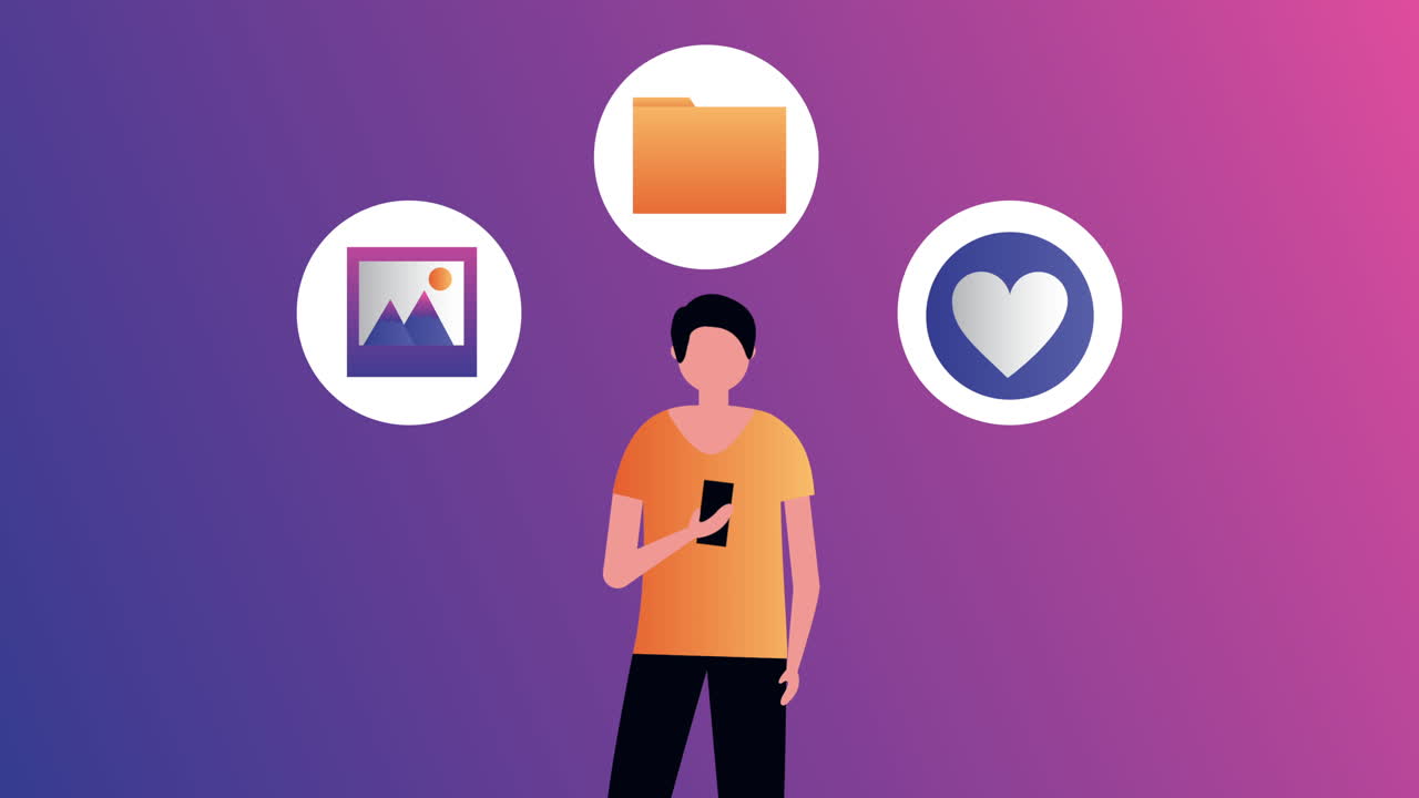 tecnología de redes sociales con un hombre que usa un teléfono inteligente