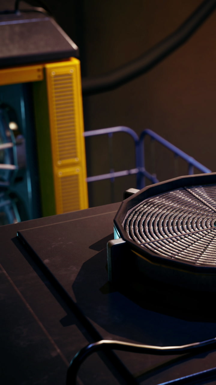 Captured moment of intricate machinery at work in an industrial environment