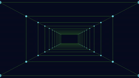 monochromatic cube featuring intricate patterns with a central green square, crafted using lines and squares, creating a visually intriguing design