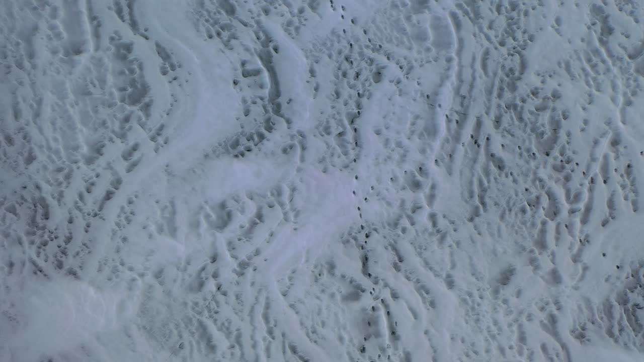 marina nevada vista desde el aire