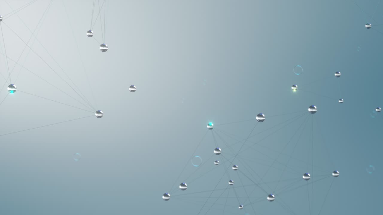 추상적인 깨한 원자 또는 분자 구조