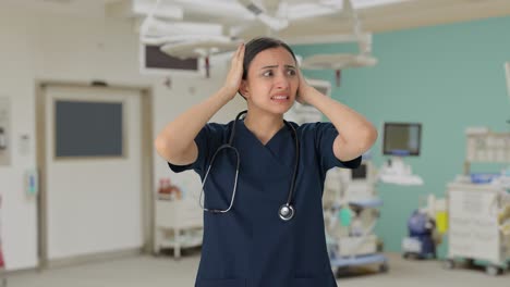 Stressed-and-tensed-Indian-female-doctor