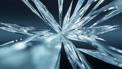abstract crystal spikes