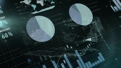 Mathematische-Gleichungen-Schweben-Vor-Statistischer-Datenverarbeitung-Vor-Schwarzem-Hintergrund