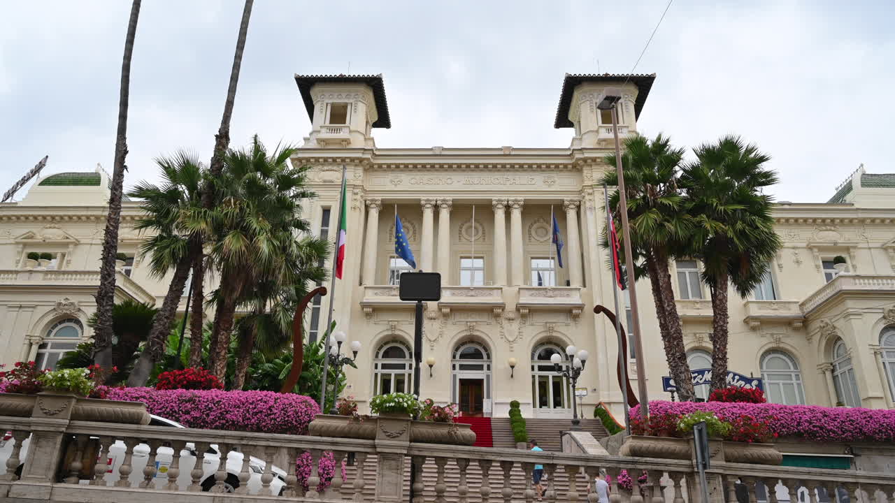 Casino building in Sanremo city, Italy