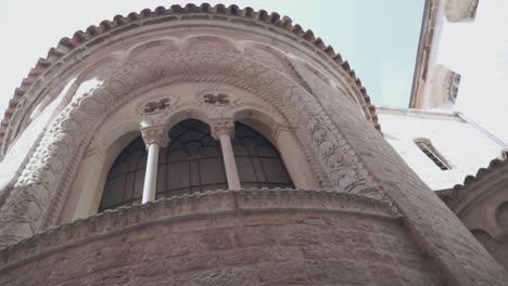 artistic shot of old stone architecture in montenegro