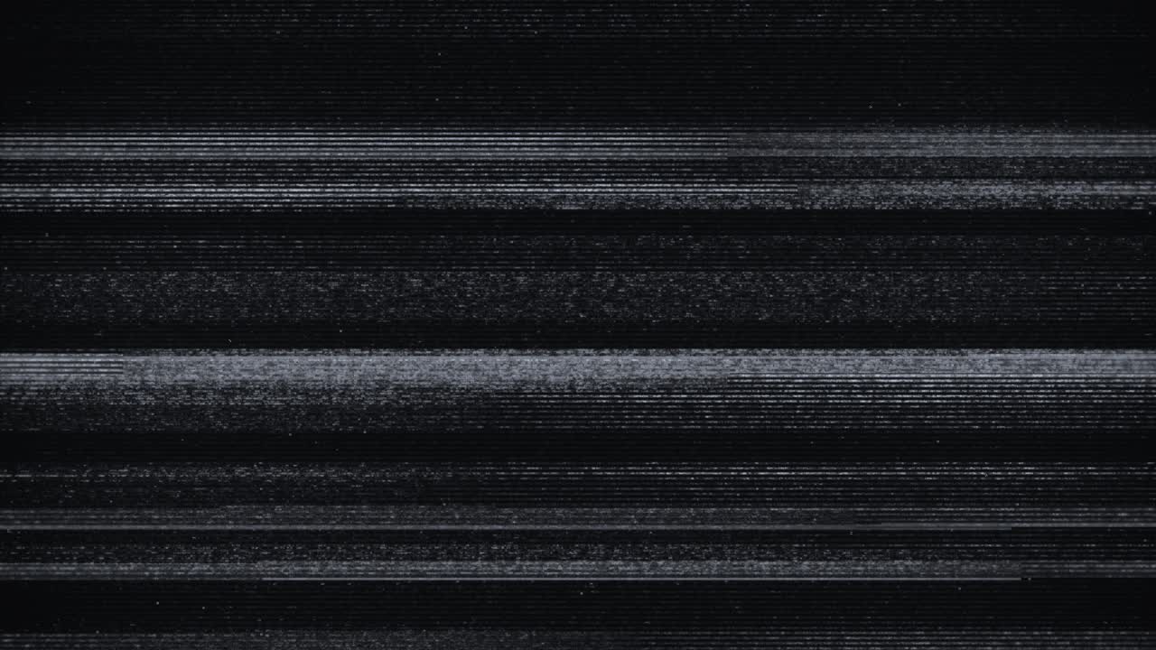 Analog Television Static Noise and Glitch Effect