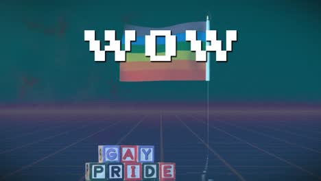 Animation-of-rainbow-flag-over-wow-text