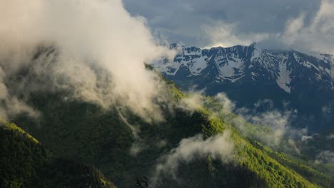 mountain cloud top view landscape. beautiful nature natural landscape