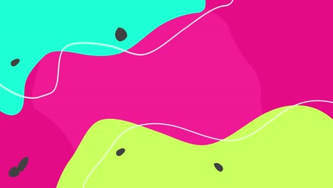 fondo de animación de neón geométrico