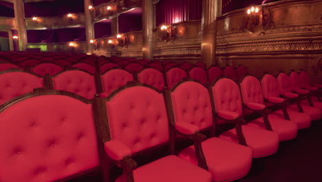 empty theater seats in a luxurious opera house