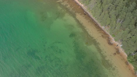 línea de costa de vista aérea, drone 4k