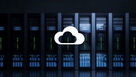 cloud computing servers in a data center