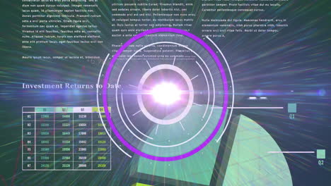 Lichtanimation-Im-Verarbeitungskreis-Auf-Wissenschaftlichen-Grafiken-Und-Daten