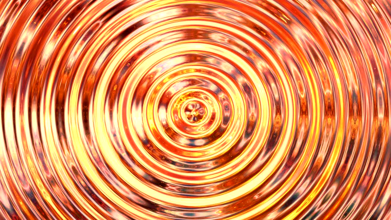 뜨거운 액체 녹은 질량의 파동