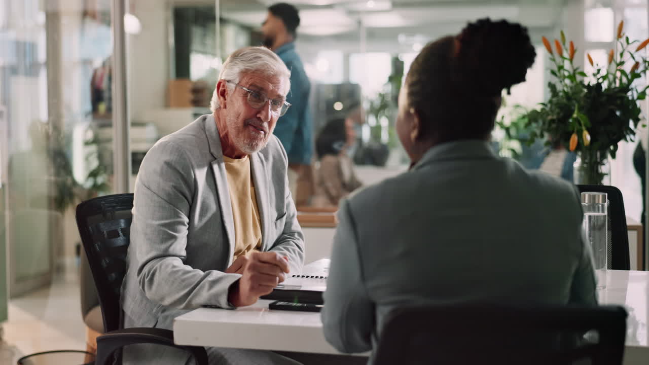 Business Meeting in an Office