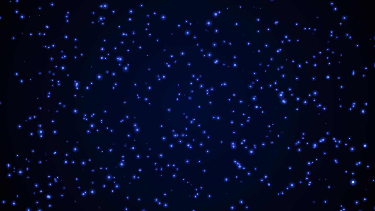 Blue Flickering Moving Particle Graphic Animation Background