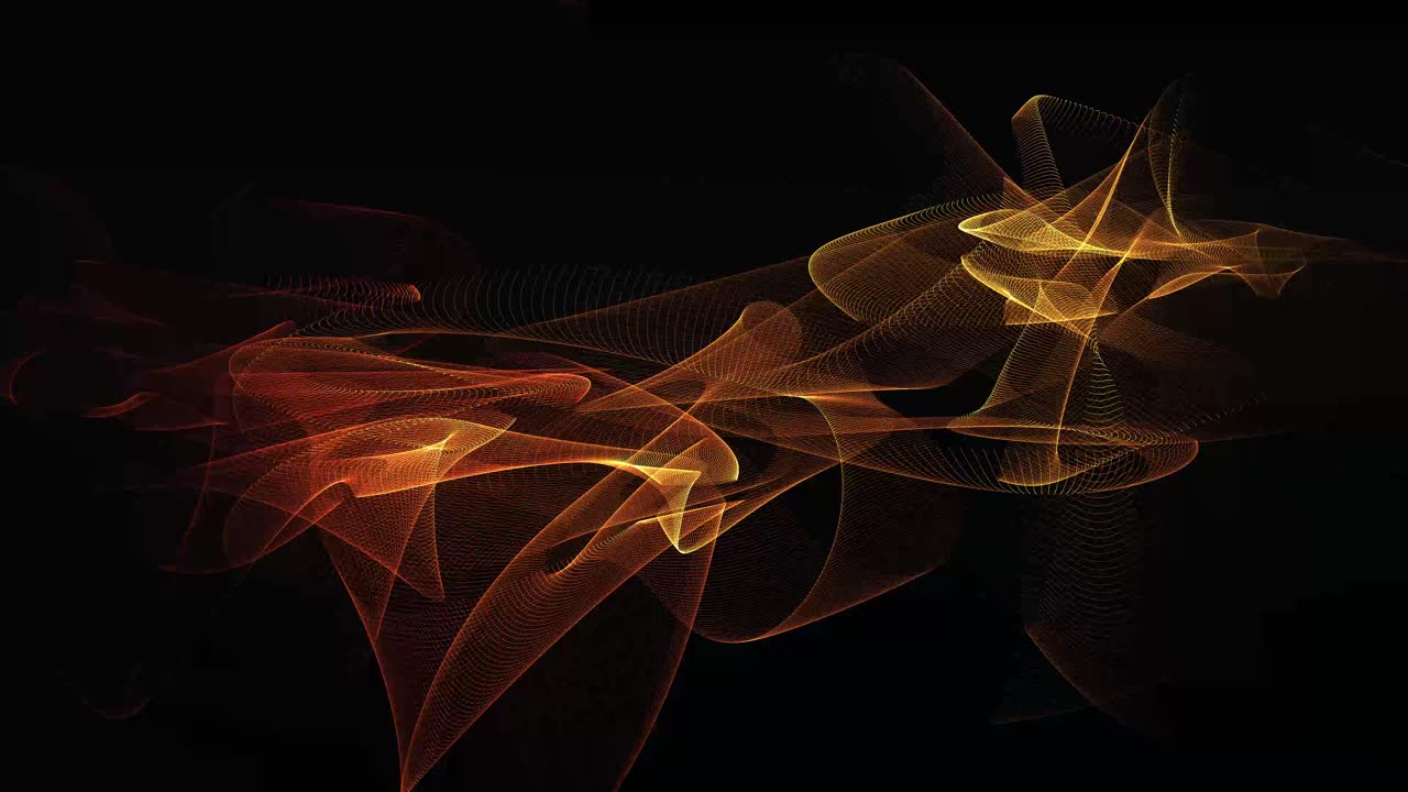 Animation of complex swirling tech style mesh