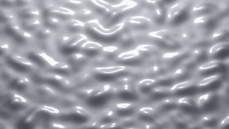 rendering 3d de superficie blanca ondulada. movimiento de bucle sin costuras gráfico de fondo abstracto