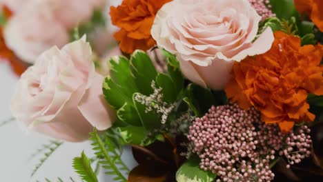 Extreme-close-up-of-a-Valentine's-day-bouquet-