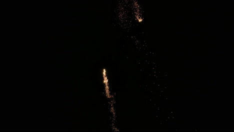 real fireworks filmed in slow motion