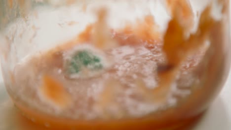 moho de paralaje en la comida en un aar