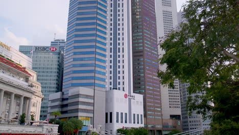 el horizonte de la ciudad de singapur