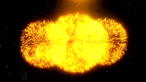 Best Agent Text on Firework Display Explosion Particles.
