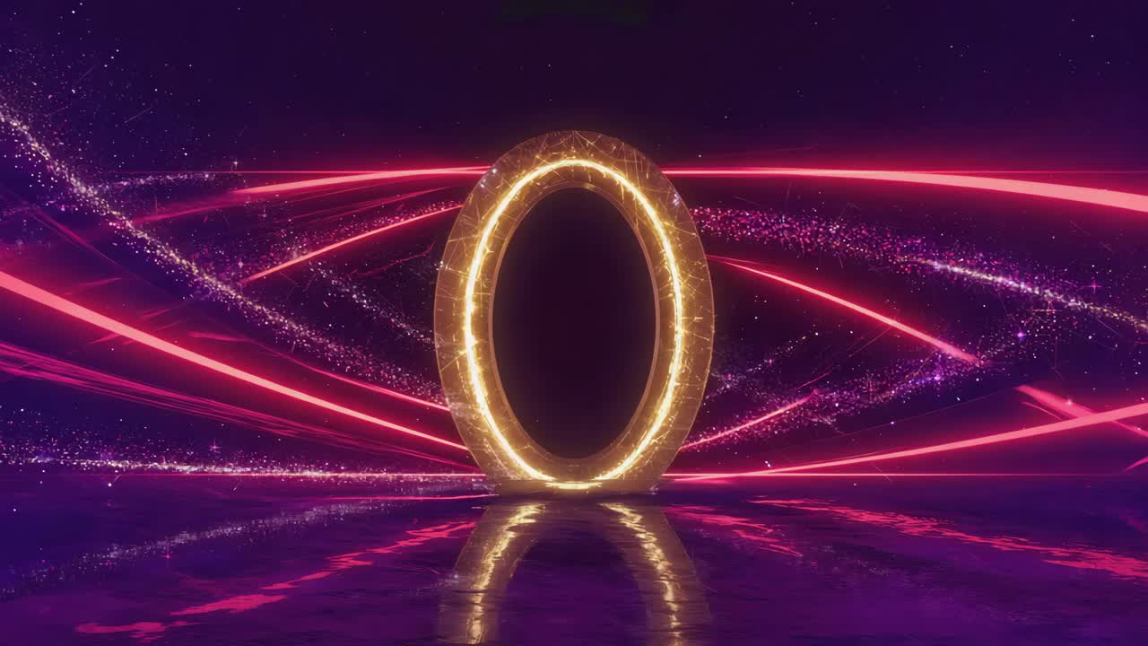 Abstract Neon Portal