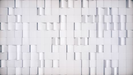 abstract white geometric cube pattern