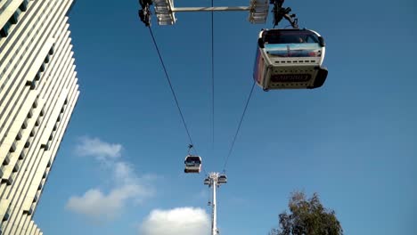 cable car in urban setting