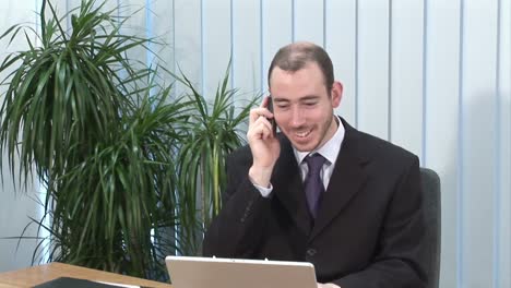 Businesswoman-Talking-on-Headset