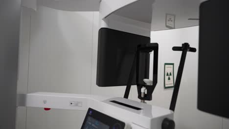 close-up view of a cbct scanner in a dental office