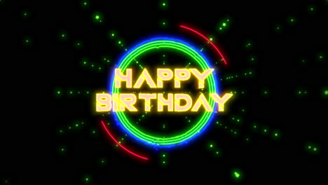 Vibrant-neon-sign-illuminates-Happy-Birthday-on-black-background