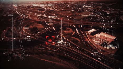 digital composite video of ariel target