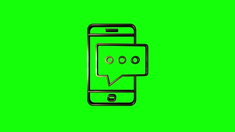Social media icon design. Outline web icon. Motion graphics.