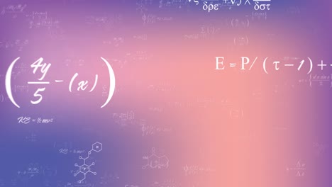 Animación-De-Ecuaciones-Matemáticas-Y-Fórmulas-Sobre-Fondo-Degradado