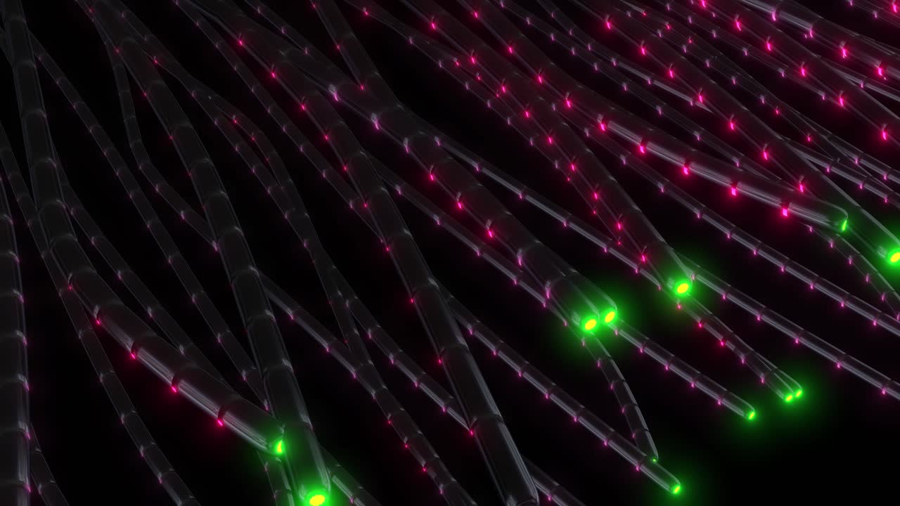 3D Illustration of Nerve Cells