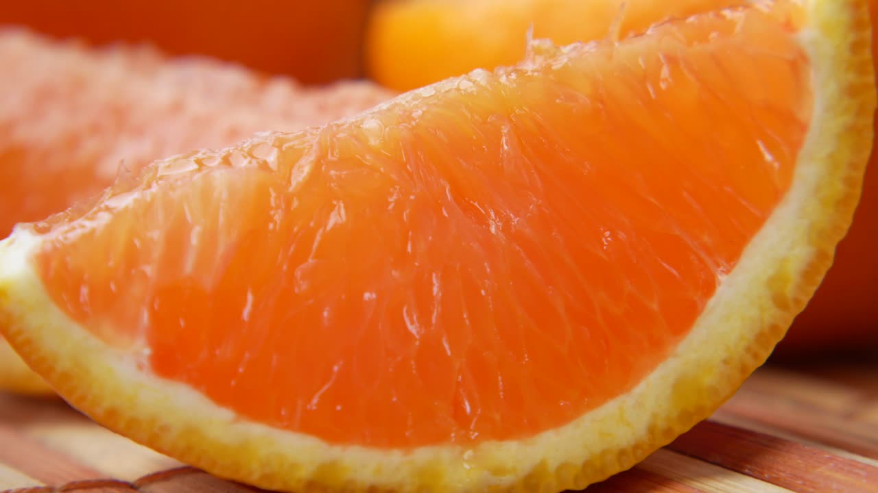 primer plano de las rebanadas de naranja