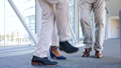 shoes, celebration or excited business people