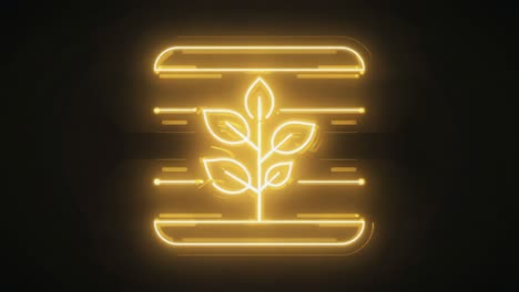 neon plant icon